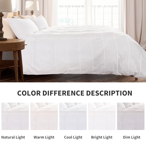 Organic Cotton Duvet Cover Queen Size, Lightweight and Breathable - 90x90 - No Comforter