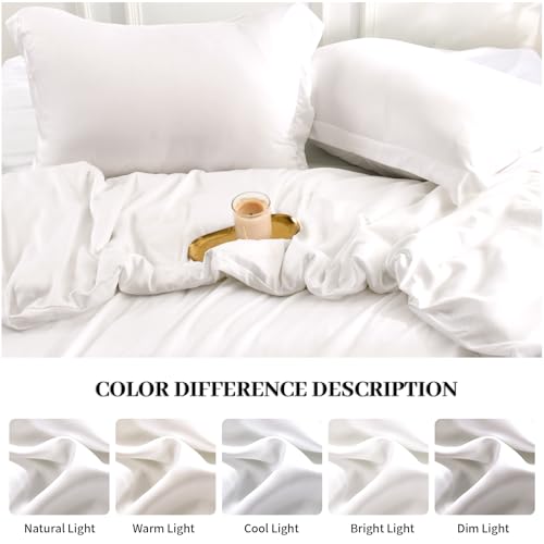 Organic Bamboo Duvet Cover Set for Hot Sleepers - Queen Size