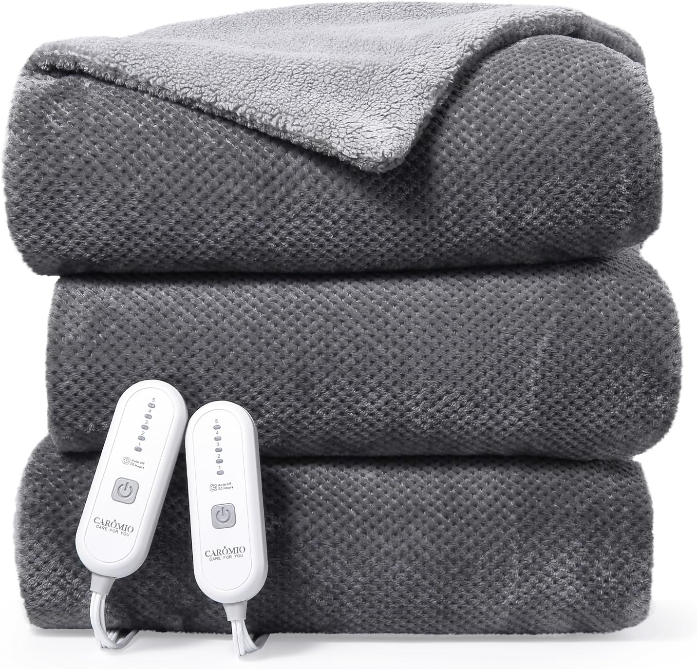 Heated Electric Blanket Throw King Size with Dual Control